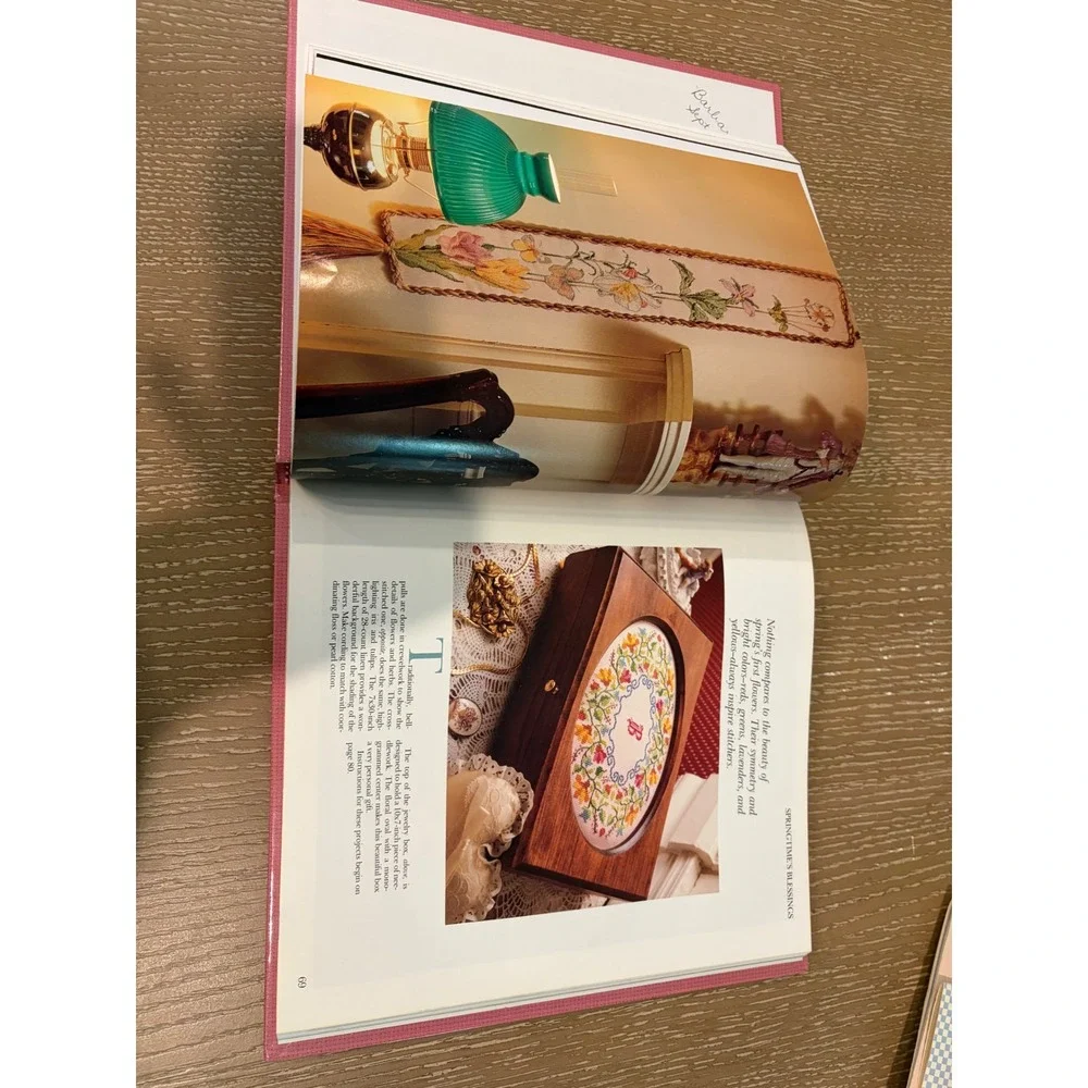 Better Homes & Gardens Four Seasons Cross Stitch Hardcover Pattern Book Spring